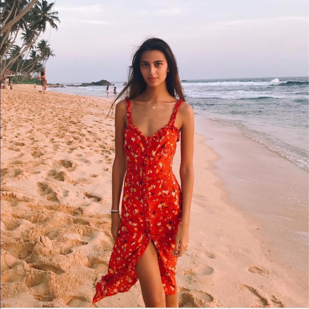 Rouge Fleur Realisation Par dress—XL SILK